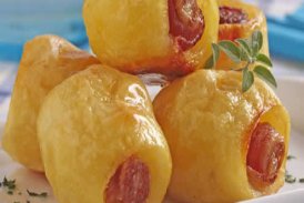 Batata assada com bacon