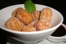 Mini Churros com Doce de Leite 