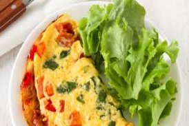 Omelete com legumes