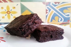 Brownie de Cacau e Batata Doce.